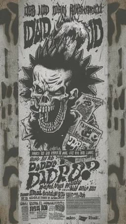 old school hardcore punk flyer