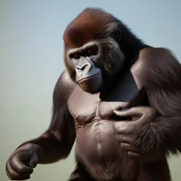 Gorilla unreal 5, octane render,cinema4d, dynamic lighting, dramatic lighting, 4k, redshift render, highly detailed, hyper realistic, in space