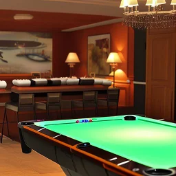 Swimming pool table.