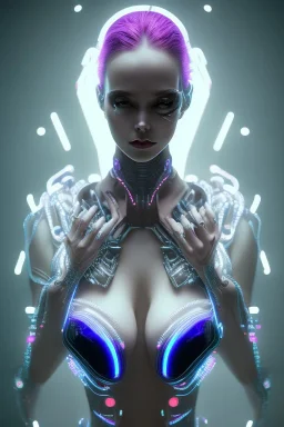 cyberpunk, black latex body, women, body portrai, big boobs, highlight eyes perfect, skin, tron, cyborg, perfekt sexy, real, dream, hr giger