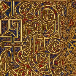 Book of Kells carpet page, a highly detailed illustration, realistic render, 8 k, micro detail, intricate, elegant, centered, digital painting, Artstation, smooth, sharp focus, illustration, artgerm