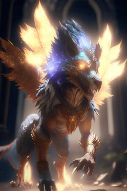 Ammit Fairy fused ,Unreal Engine, cinematic lighting