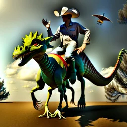 Cowboy and Dinosaur