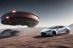 A Tesla 'Model S' is drifting at top speed, on the planet 'Hoth'. CINEMATIC. WIDE ANGLE LENS. PHOTO REAL.