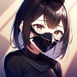 anime girl wearing a mask