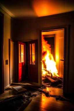 fire inside house