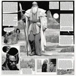 [Original Art by Howard Chaykin] Hosea 1:6-9 (Lo-Ruhamah: "Not Loved," Lo-Ammi: "Not My People") Jeremiah 20:3 (Pashhur → "Terror on Every Side") These verses depict a god who withholds love and belonging, casting out those who do not conform. Jeremiah 20:3 "The next day, when Pashhur released him from the stocks, Jeremiah said to him, 'The Lord’s name for you is not Pashhur, but Terror on Every Side.'" Hosea 1:6-9 "Gomer conceived again and gave birth to a daughter. Then the Lord said to Hose