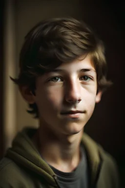 Portrait of teen boy