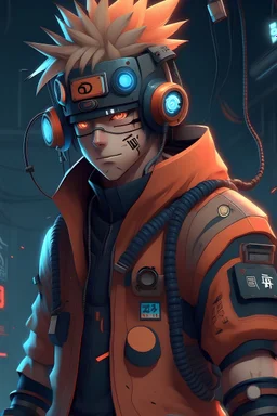 naruto as cyberpunk