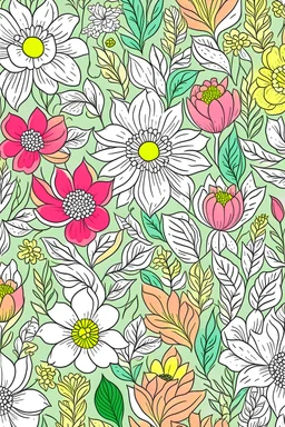 flowers patterns+calm colors