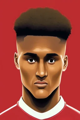 Ollie Watkins English football player ,cartoon 2d