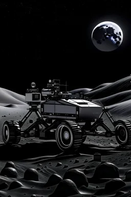 rover with arms on the moon