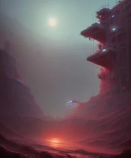 Camera., concept art, hyper detailed, beksinski, dan mumford, post-apocalyptic, oil on canvas