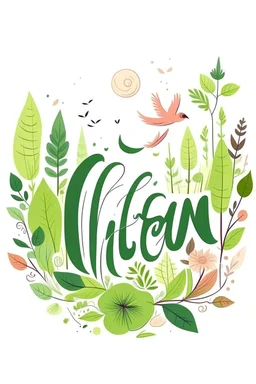 Style: illustration CAM PROFESSIONEL ZITHE BEST NATUR Text: "WOOM-NATURE" no background)