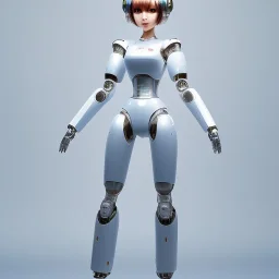 beautiful smooth realistic Japanese robogirl robot body, run, cat aye, extremely sharp detail, finely tuned detail, ultra high definition, 8 k, unreal engine 5, ultra sharp focus, accurate sword wings