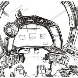 Fighter jet interior