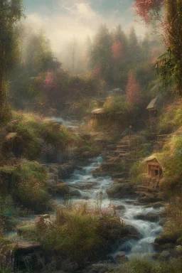 Realistic image. Grunge landscape. 4k resolution, intricate details, ornate details, soft lighting, vibrant colors