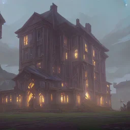 A school building for warlocks and witches