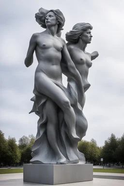 the sculpture is unusual