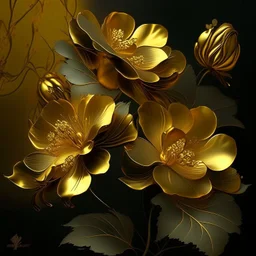 golden flowers