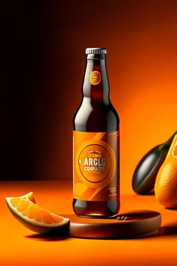 brand campaign for a new drink with orange and chili flavour with a american style