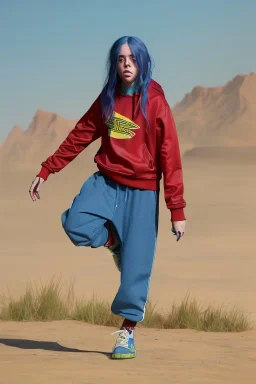 Billie Eilish, legs, photorealistic illustration, 4k