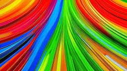 Rainbow colors created by