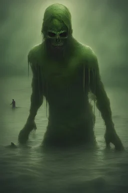 Drowned, dead, green, risen from the dead, terrible, rotten, drowned, water, man, Attack, Return, Full height