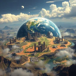Earth 1 Million Years From Now Don't make it just "future city." Show: new continents new species altered atmosphere strange ecosystems remnants of humanity