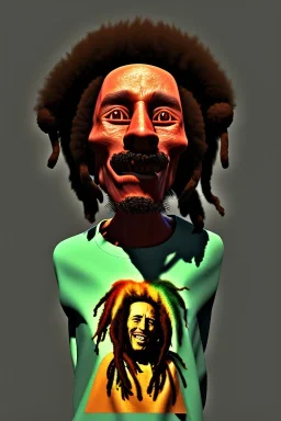 Bob Marley singing and smoking joint