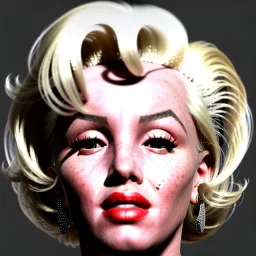 Realistic image portrait, Marylin Monroe, highly detailed, unreal engine 5, ray tracing, RTX, lumen lighting, ultra detail, volumetric lighting, 3d, finely drawn, high definition, high resolution.