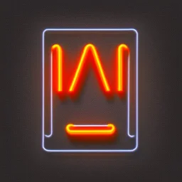 letter M neon bulbs