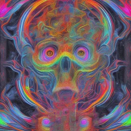 neurographic art lines colorful