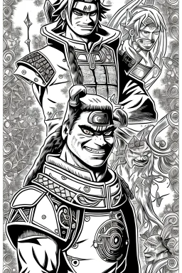 shrek, detailed, pattern, manga, "naruto", Masashi Kishimoto, anime
