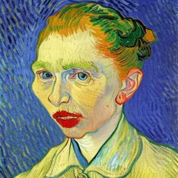 Portrait of a crazy women by Van Gogh