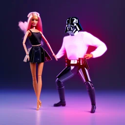 Barbie dancing with Darth Vader