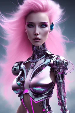 cyborg, pink hair, sexy, perfekt, real, dream