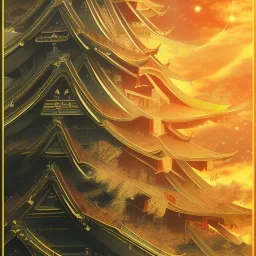 Japanes style banner, japanese writting, sun