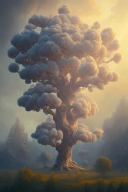 Vector tree set illustration a beautiful digital painting of a marble tree entertwined in tumutluous intricate blue sky at sunset, elegant, highly detailed, artstation, concept art, matte, sharp focus, art by tom bagshaw, kelogsloops and greg rutkowski