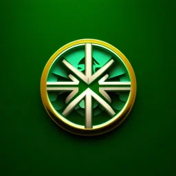 symbol on green background