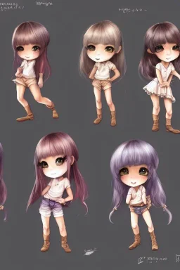 Full body character concept art of a girl next door in western chibi style | | pixar - cute - fine - face, pretty face, realistic shaded perfect face, fine details by stanley artgerm lau, wlop, rossdraws, james jean, jakob eirich, andrei riabovitchev, marc simonetti, and sakimichan, trending on artstation