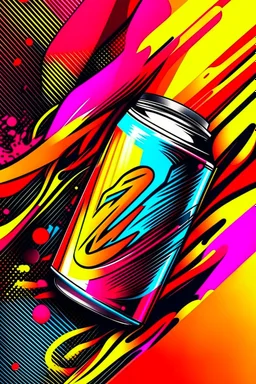 90s Energy Drink Poster background.