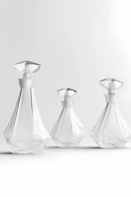 create perfume bottle design, unique and minimal parametric design