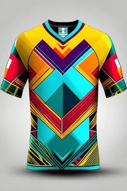 A jersey inspired by NFL design, suitable for office trip and vacation, not too heavy design on jersey but nice to see. Highly detailed and colorful.