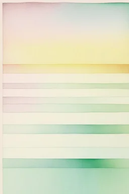 Abstract watercolour in the style of Agnes Martin. Pastel colours