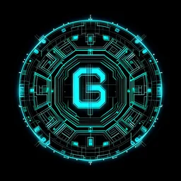 Generate a logo with something electronics and have B in it
