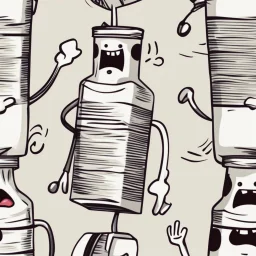 cartoon milk carton dancing