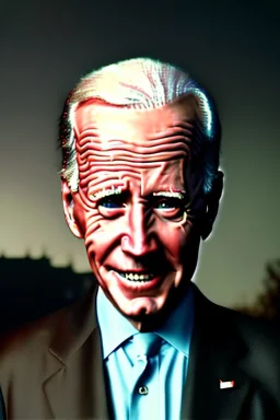 realistic image, joe biden zombie, night, walking twisted, waist up view, 80s, dark ambient, highly detailed, sky background, concept art, unreal engine 5, god rays, ray tracing, RTX, lumen lighting, ultra detail, volumetric lighting, 3d, finely drawn, high definition, high resolution.