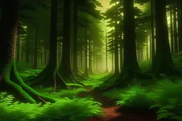 A photo of a forest that is alive, and the trees have eyes and can walk. photorealistic. Realistic. Cinematic.