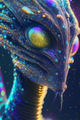 Glitter contrast alien ,8k resolution, cinematic smooth, intricate details, vibrant colors, realistic details, masterpiece,